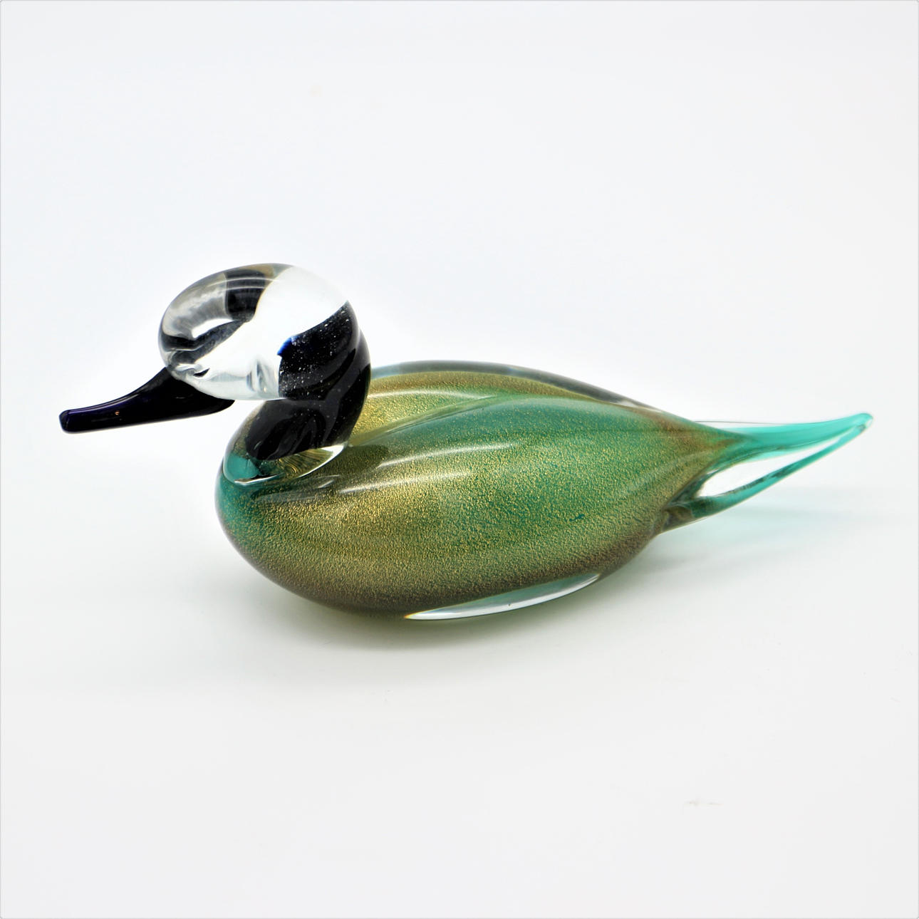 VENINI MURANO GLASS DUCK SIGNED.