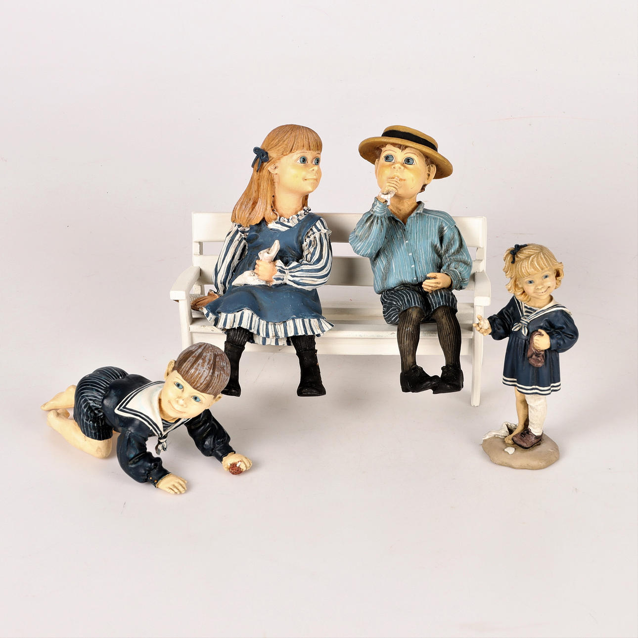 FIGURES, 4 pcs, after Carl Larsson, Candy design, Norway.