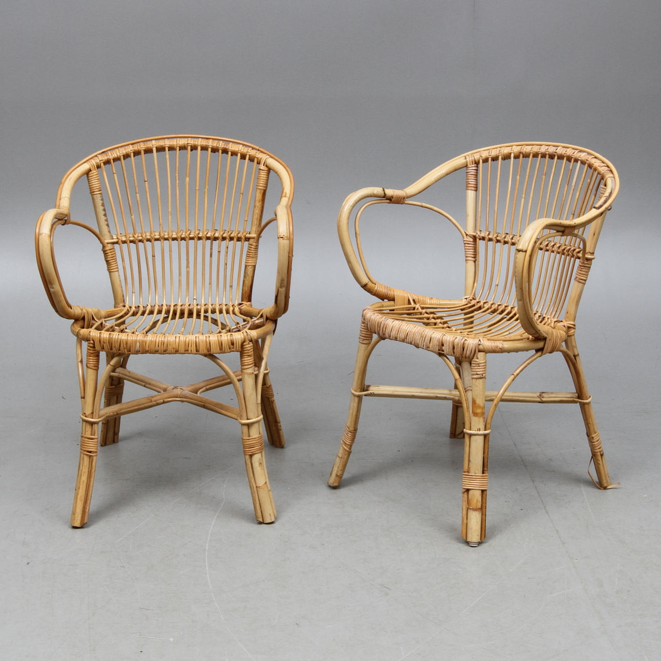 KAMRSTOLAR 1 par, rotting, 1900/2000-tal.