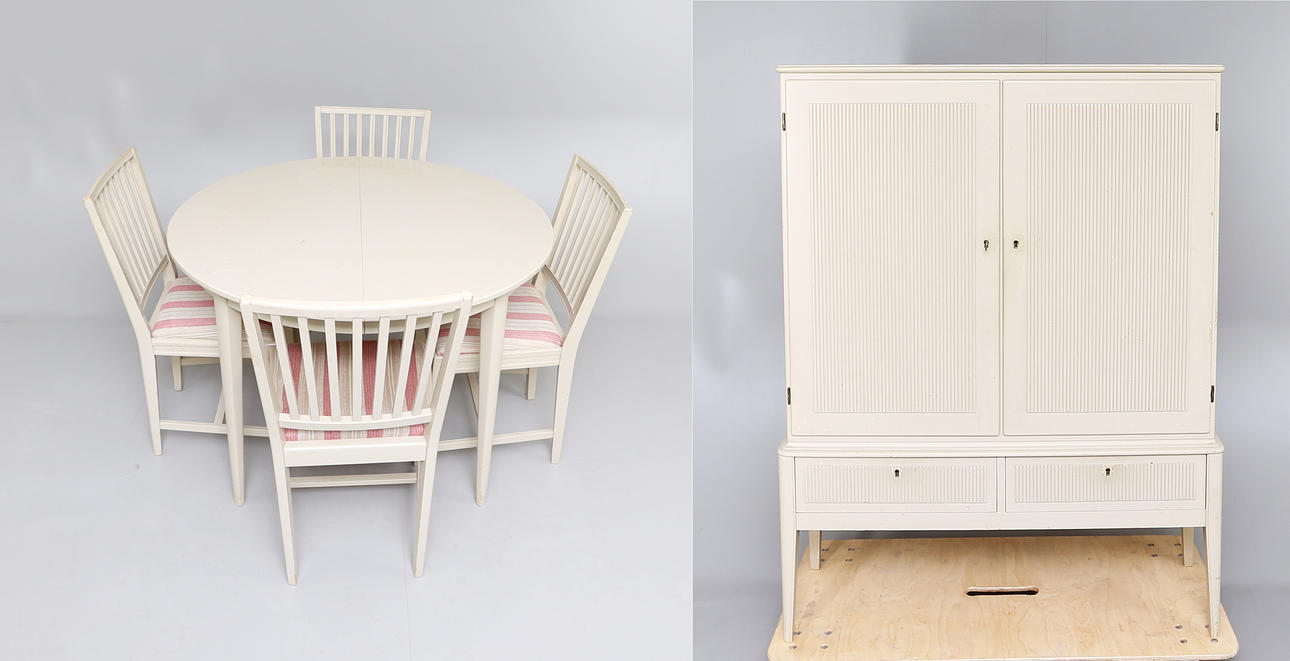 MATSALSGRUPP, Gustaviansk stil, 6 delar.