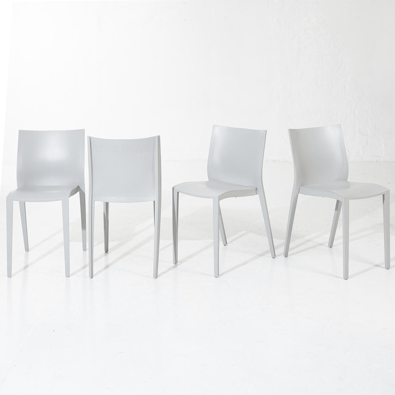 PHILIPPE STARCK. chairs, 4 pcs., "Slick-Slick", plastic.