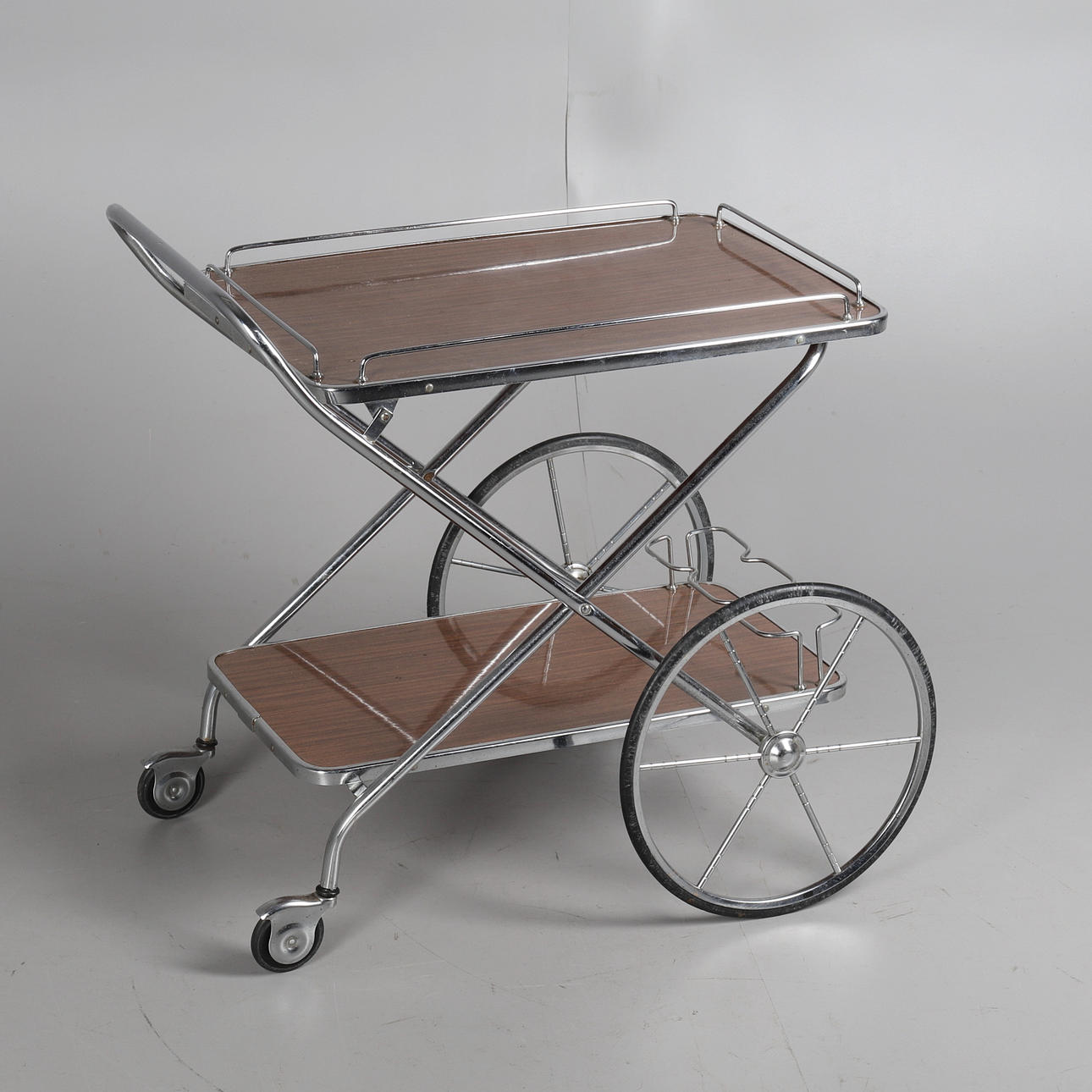 SERVERINGSVAGN, Retro Formica, ihopfällbar.
