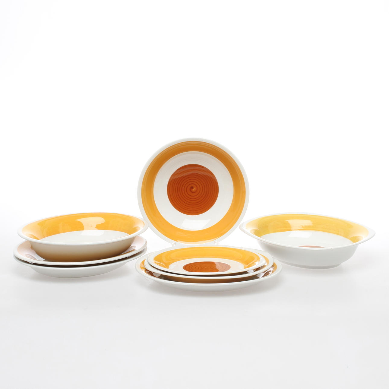 MATSERVIS, 50 delar, porslin, "Stina" Gefle.