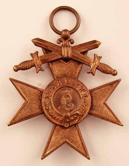 MILITÄRA kors av meriter 3. 3: e klass Form, 1913.