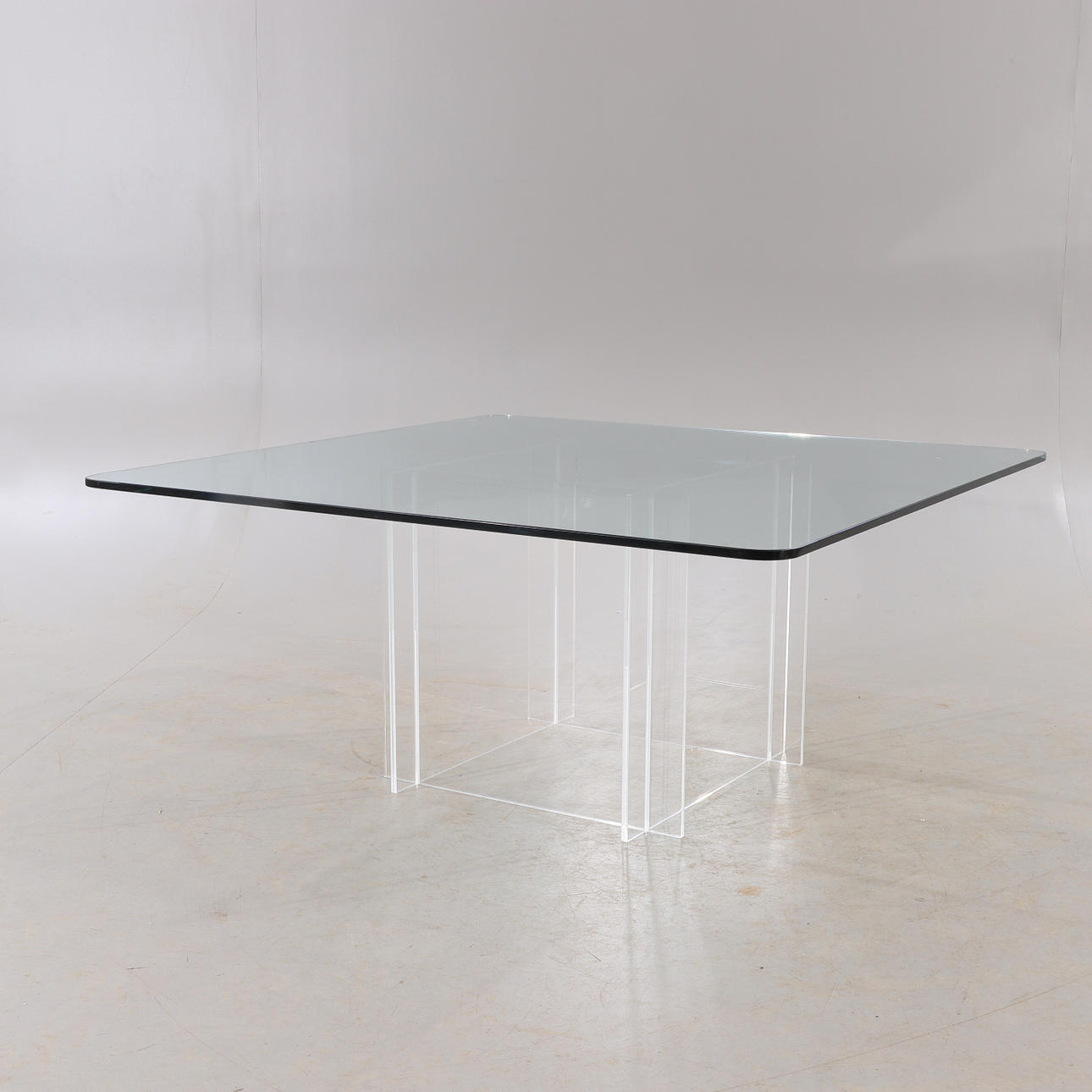 SOHVIPÖYTÄ, lasi/pleksi, 1900/2000.