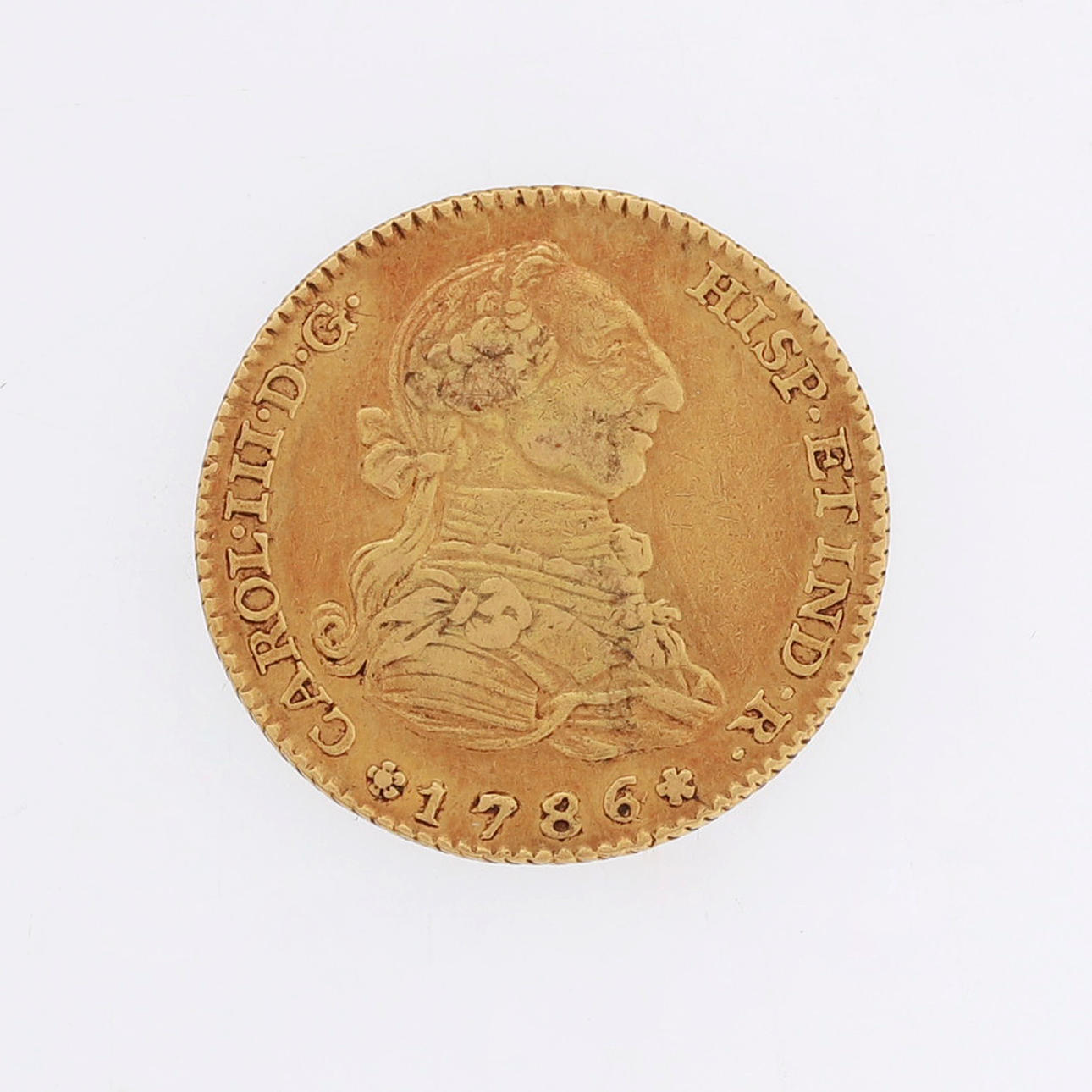Spansk mønt i guld.