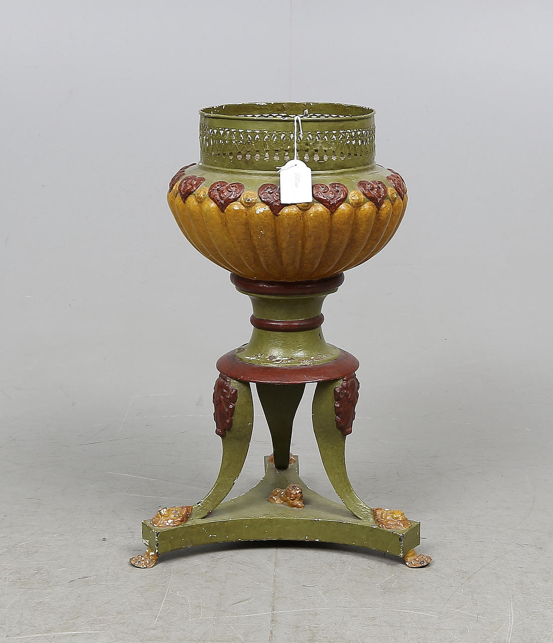 BLOMPIEDESTAL, plåt, sent 1800-tal.