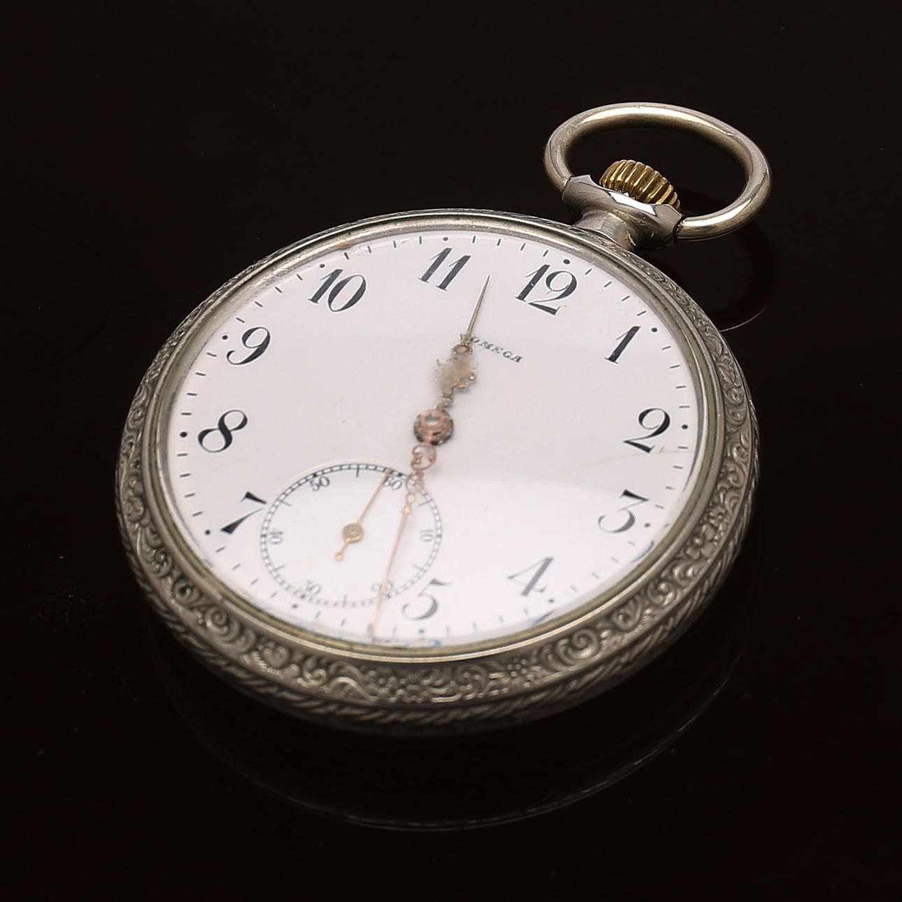 FICKUR, stål, Omega, 1900-tal.