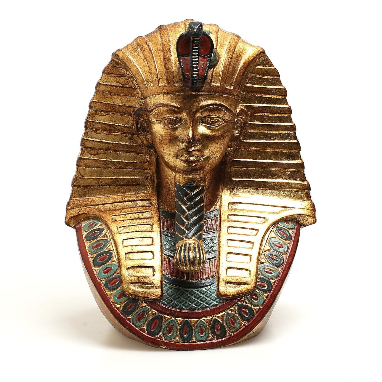 Statue, ceramic, Tutankhamun, late 20th century.