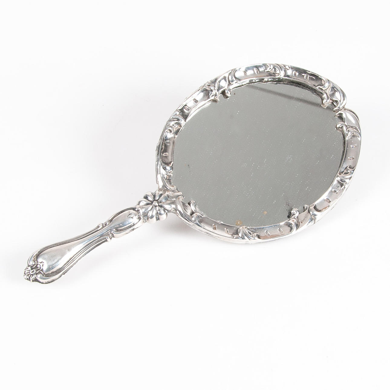 HANDSPEGEL. Silver 1848.