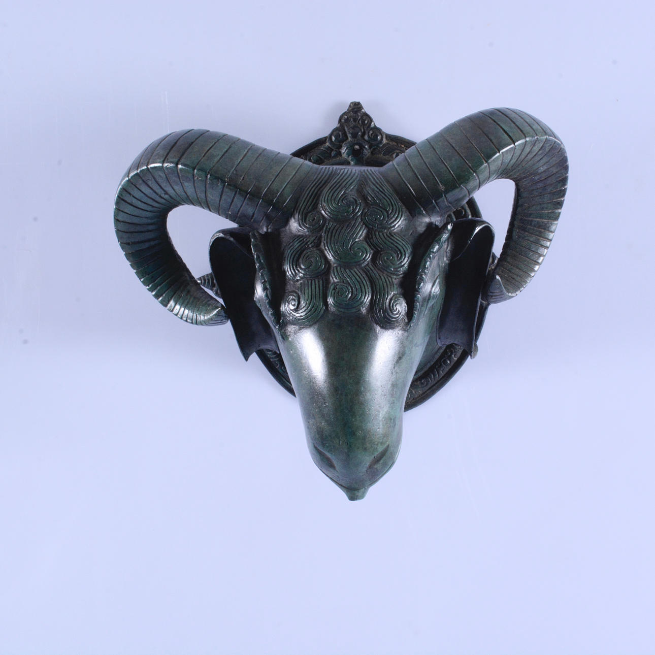 SKULPTUR, grönpatinerad brons, samtida.