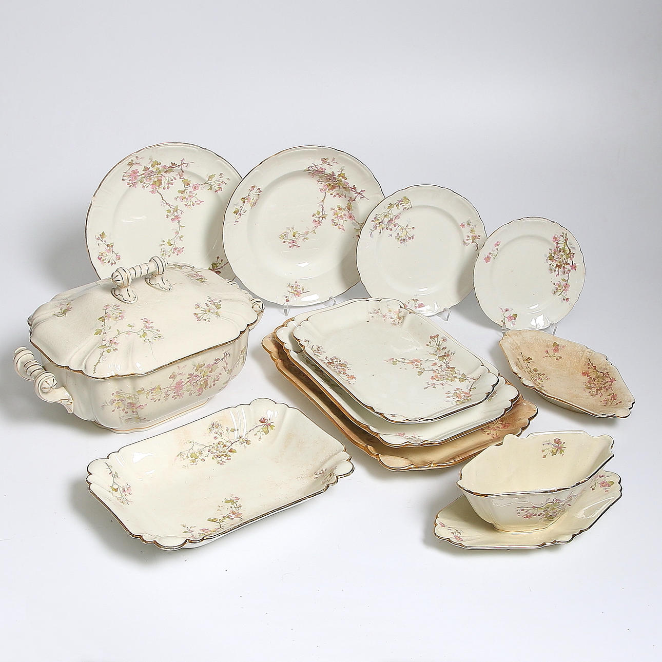 MATSERVIS, flintgods, "Hagtorn" Gustafsberg.