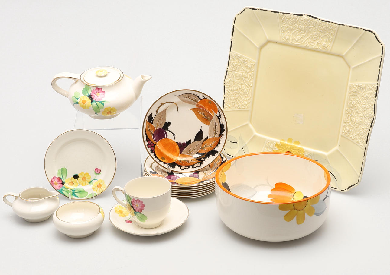 PARTI PORSLIN, Burslem och Gray's Pottery.