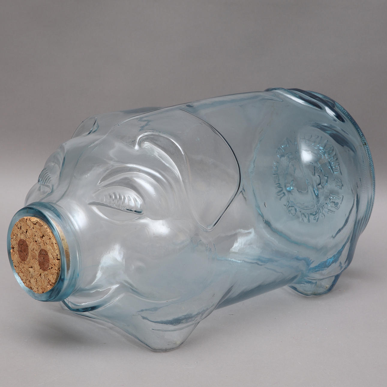 JAR, glass, pig, Libbey, Canada, 1970s.