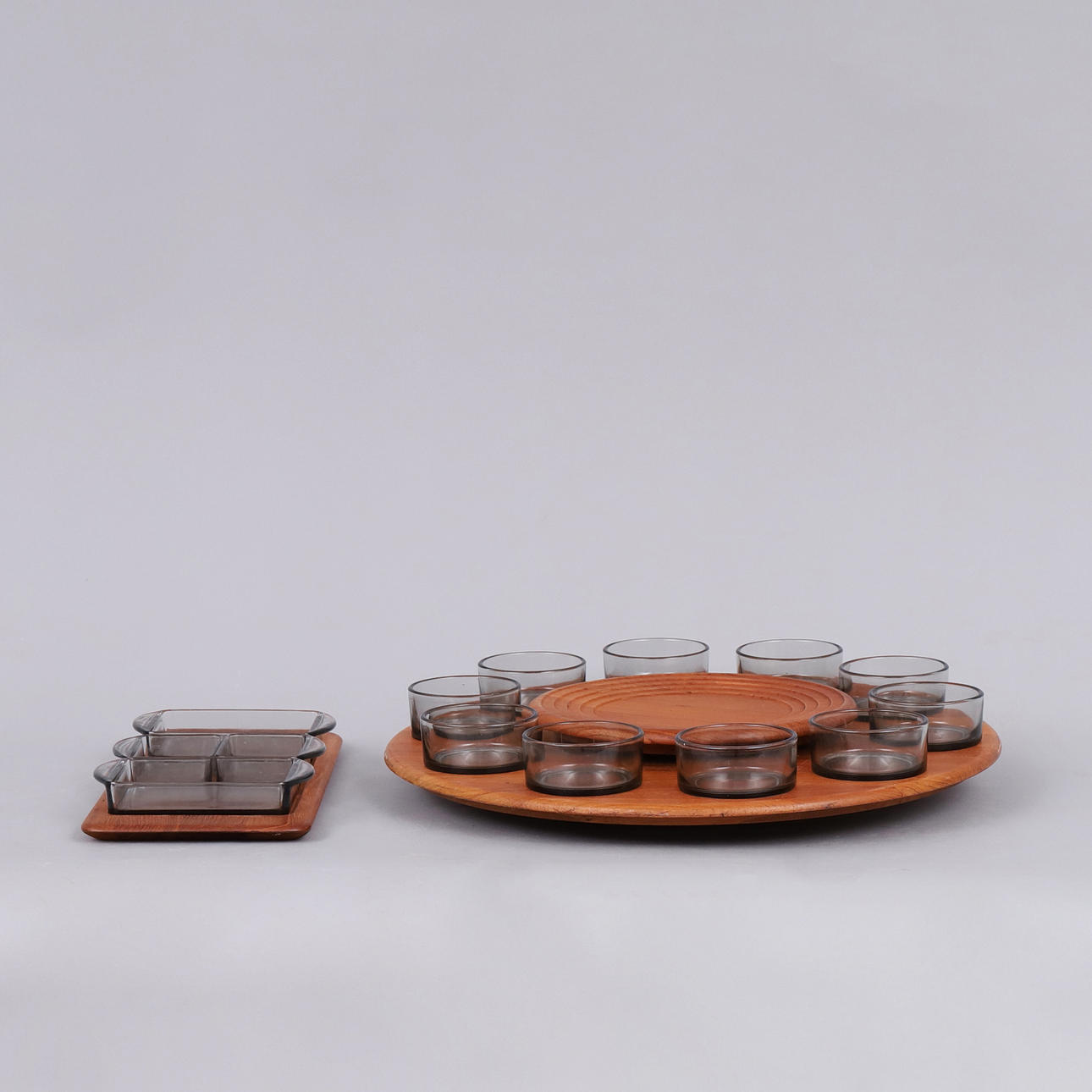 CABARET & SERVING TRAY, teak, Digismed, Denmark, 1960s/70s.