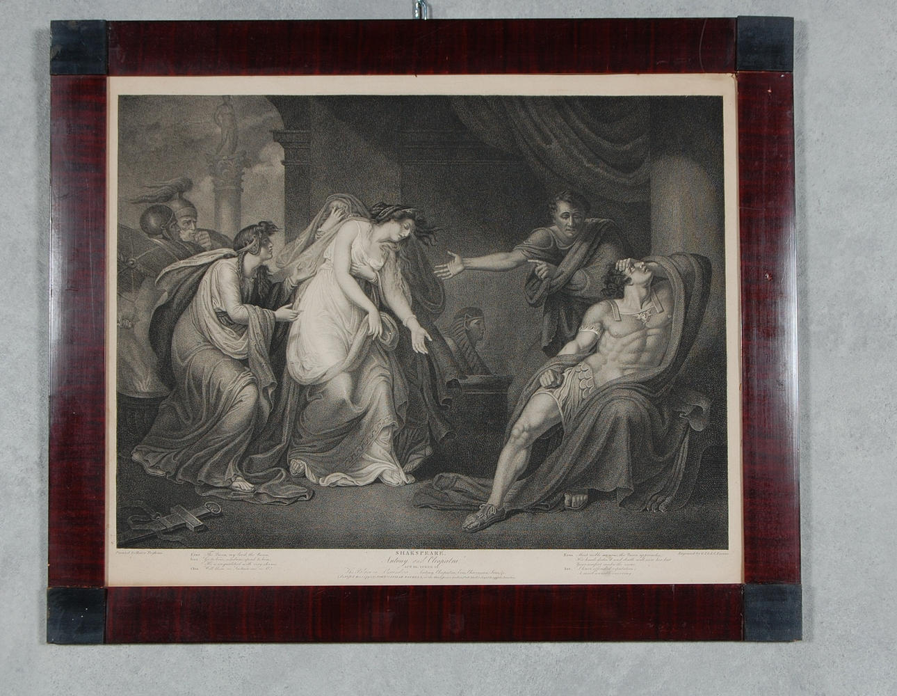 KOPPARSTICK, 1795, Shakespear, Anthony and Cleopatra.