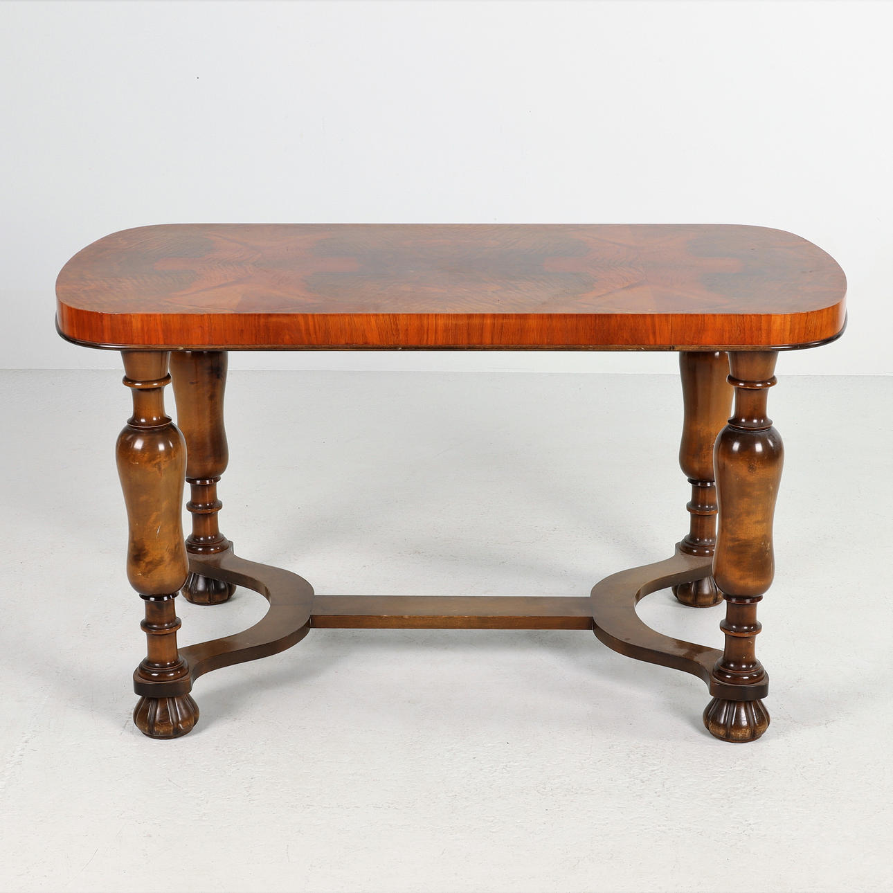 COFFEE TABLE, birch and walnut, Sweden 1930s.