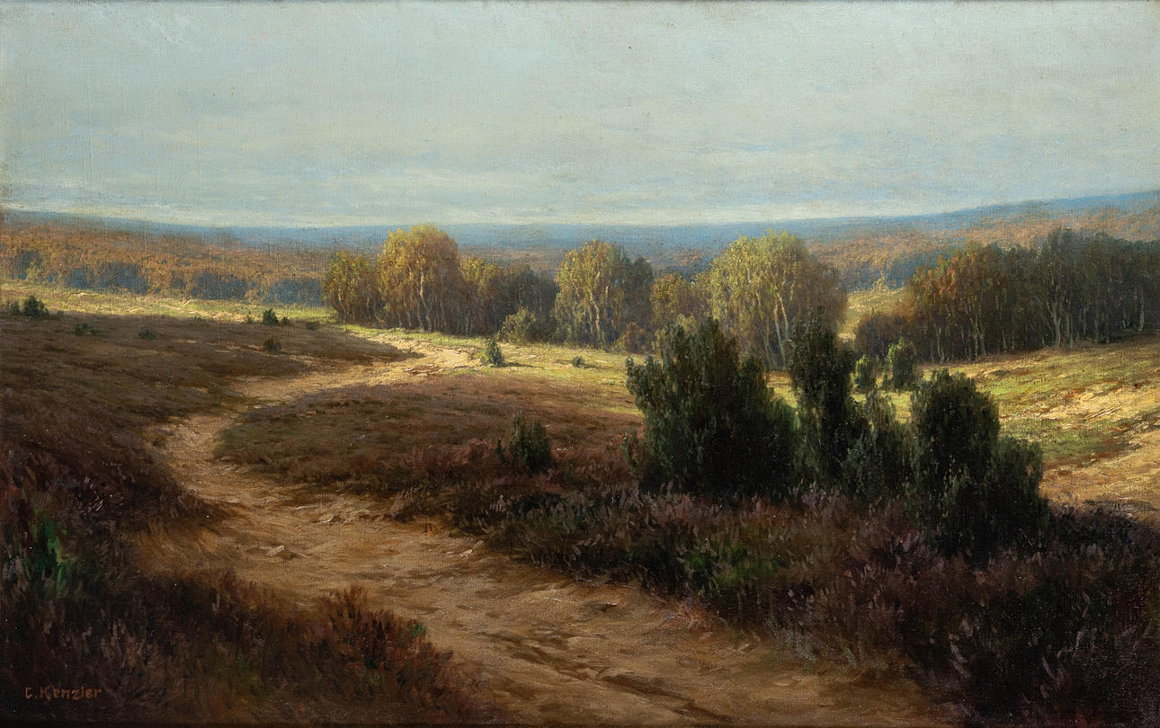 CARL KENZLER (1872-1947). Märkische Landschaft.