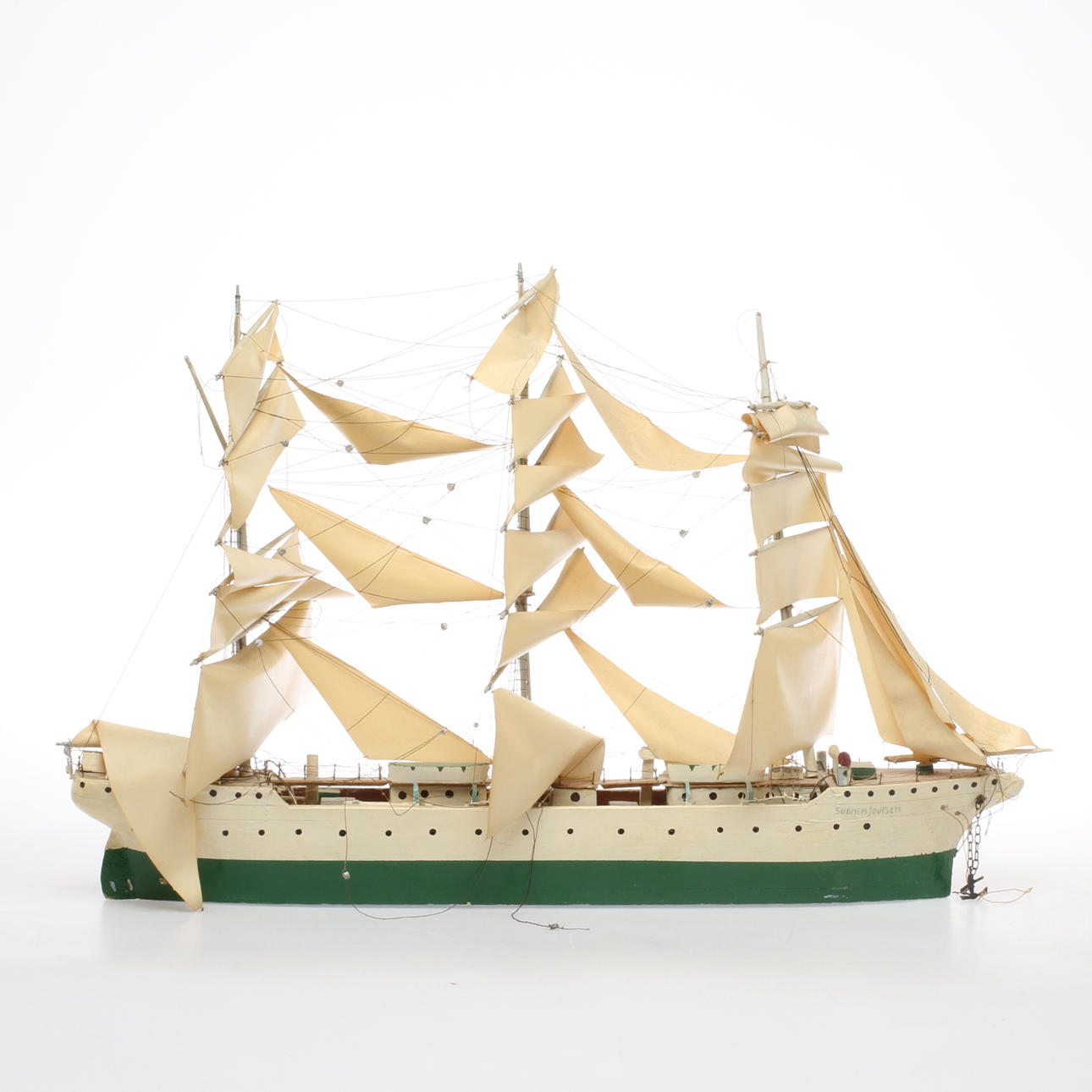 BÅTMODELL, Fullriggaren Sumen Joutsen, 1900-tal.