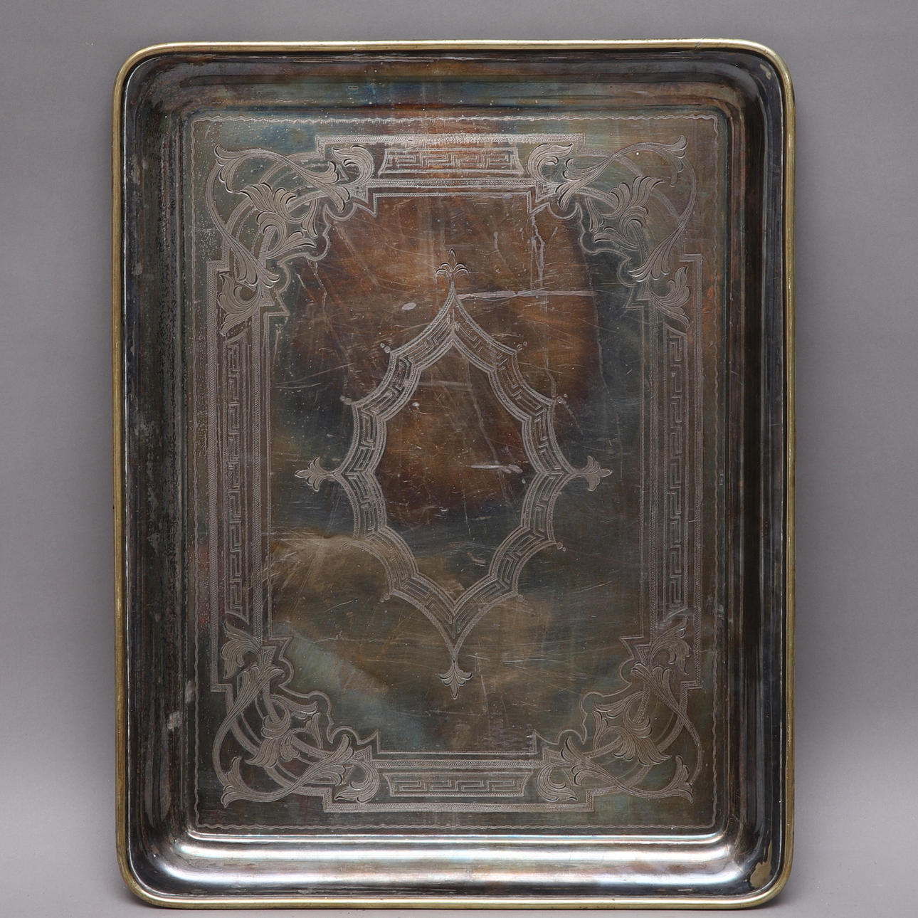 BANDEJA, alpaca, Carl Robert Carlström, 1900.
