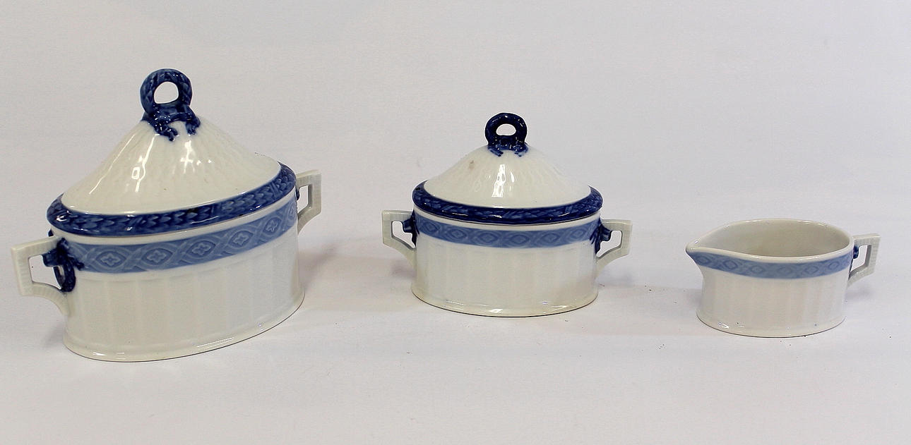 SOCKERSKÅL 2 st, GRÄDDSNIPA, porslin, Royal Copenhagen.