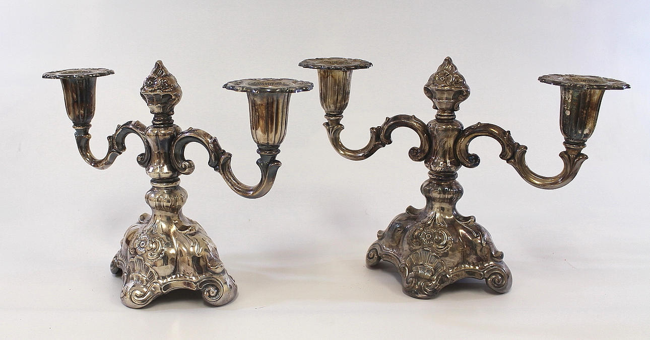 KANDELABRAR paret ns, signerad CGH.