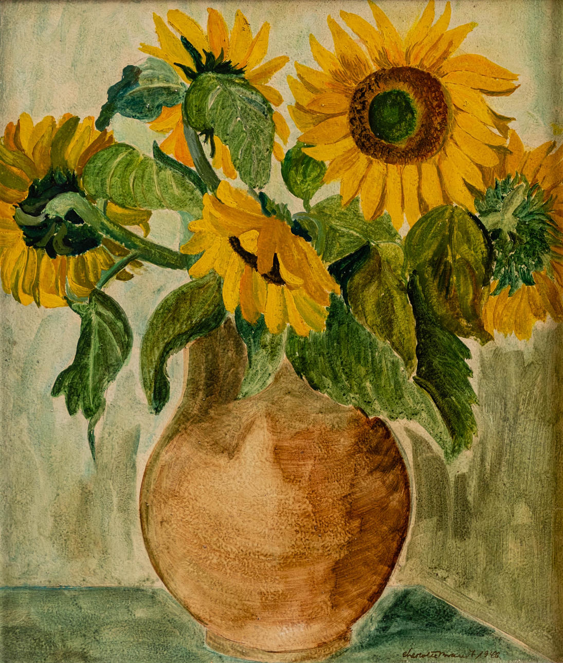 CHARLOTTE BRANDT. Kannu auringonkukkia.