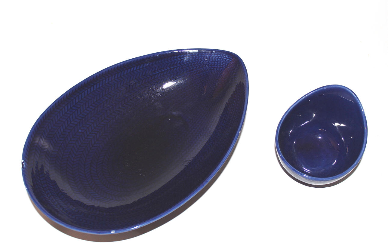 FAT, porslin, blå eld, Herta Berntsson.