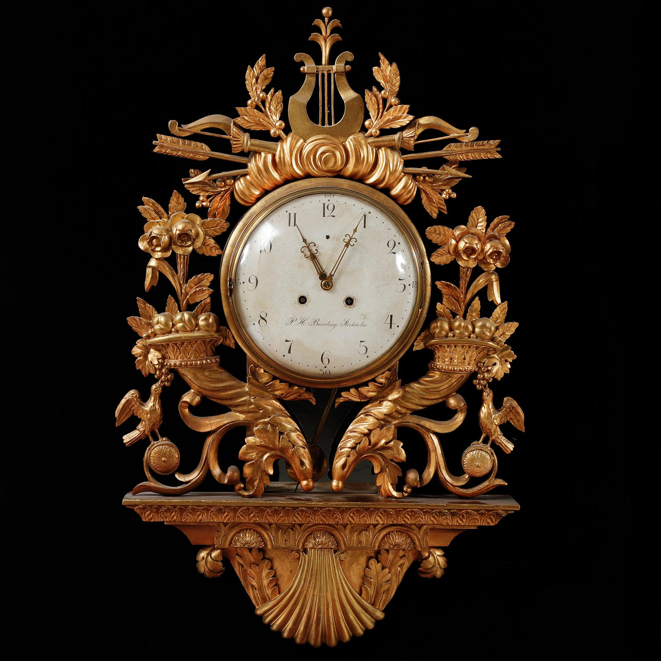 PENDULO DE PARED, Per Henrik Beurling, Estocolmo (1758 - 1806).