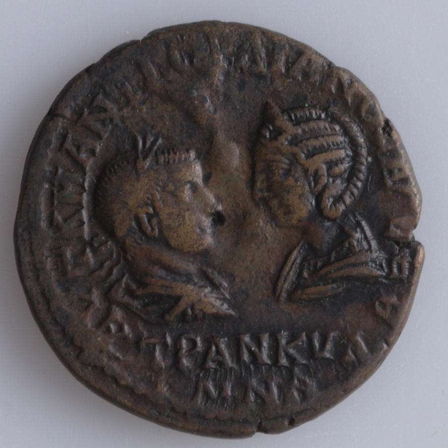 MYNT, brons, ae26 (Mesembria/Trace), Tranquillina & Gordian III.