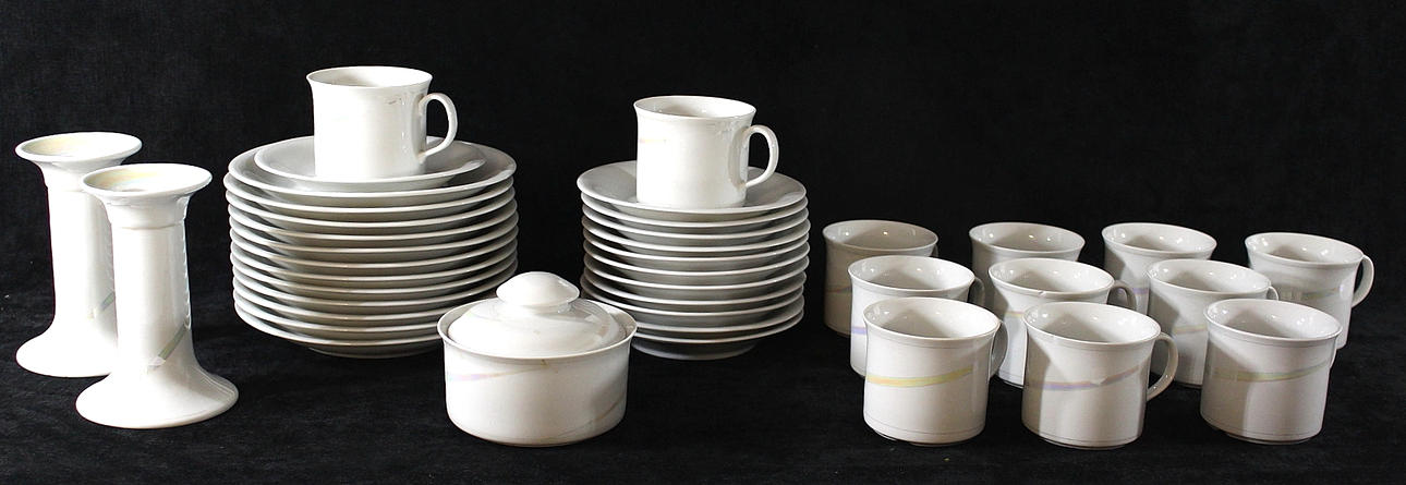 KAFFESERVIS 39-delar, porslin, Clair de Lune, Rörstrand.