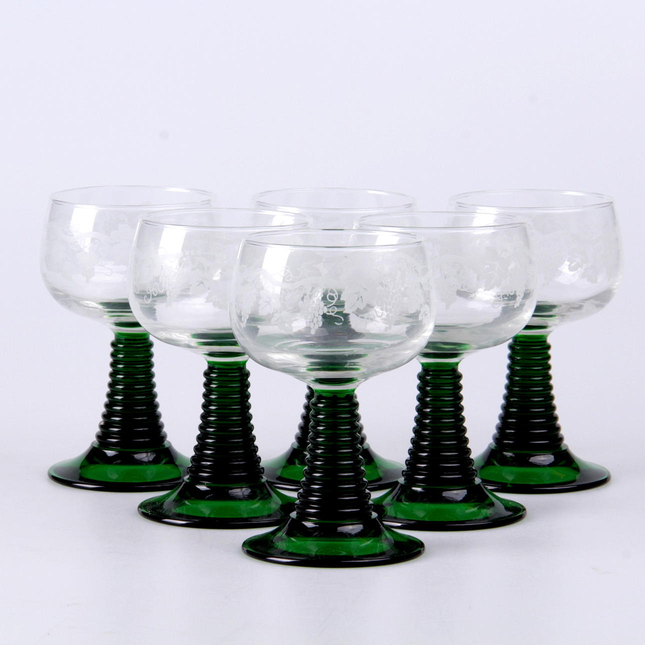 REMMARE, 6 st, glas, Frankrike, 1900-talets mitt.