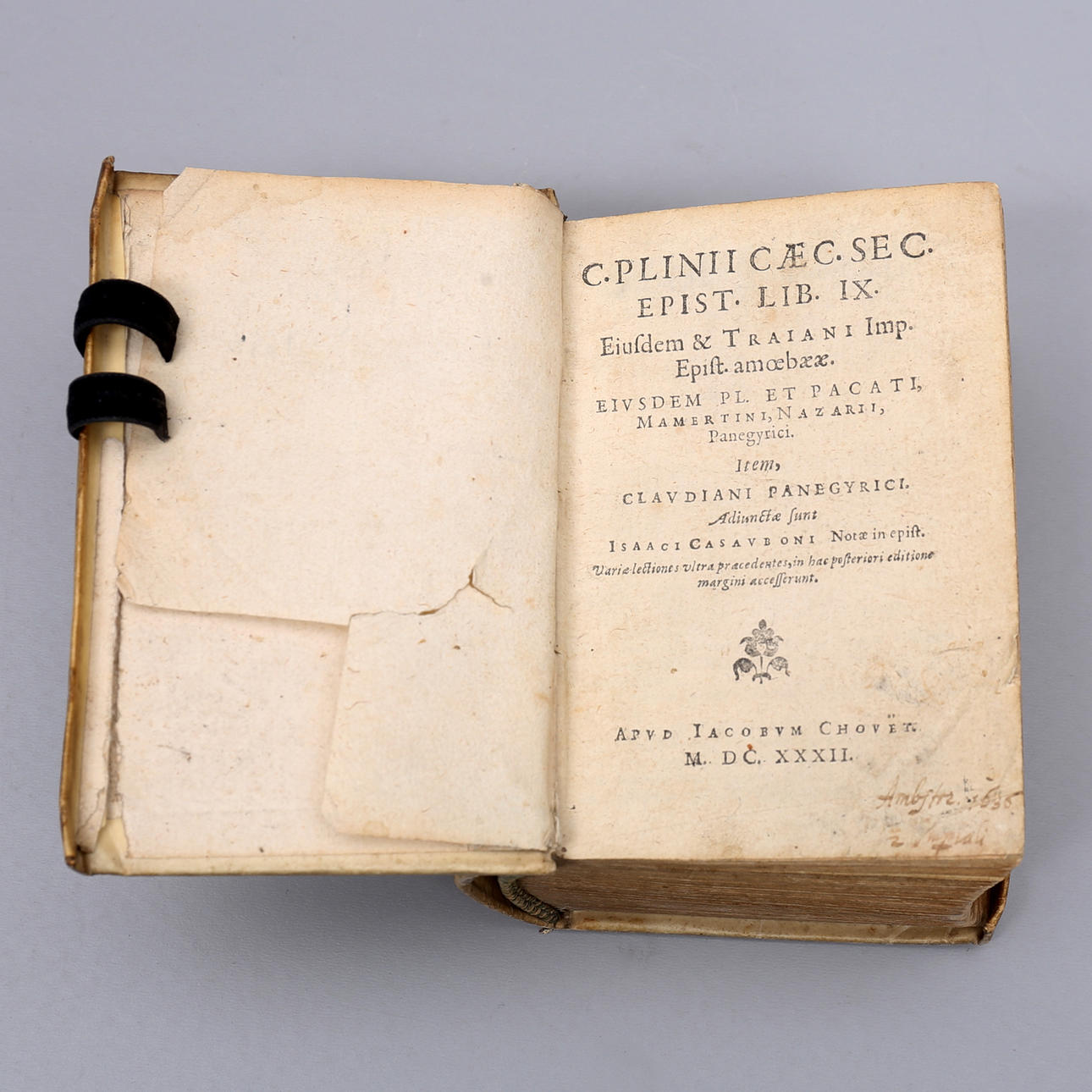 PLINIUS DEN YNGRE. 1632.