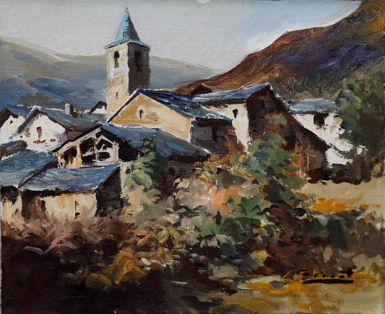 JORDI SERRAT. Village in the Pyrenees.