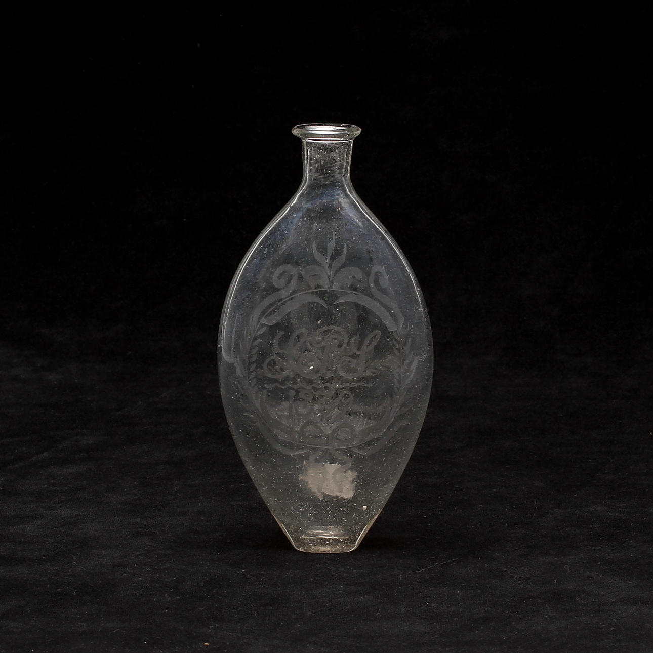 FLASKA, möjligtvis Cedersbergs glasbruk, 1800-talets första hälft.