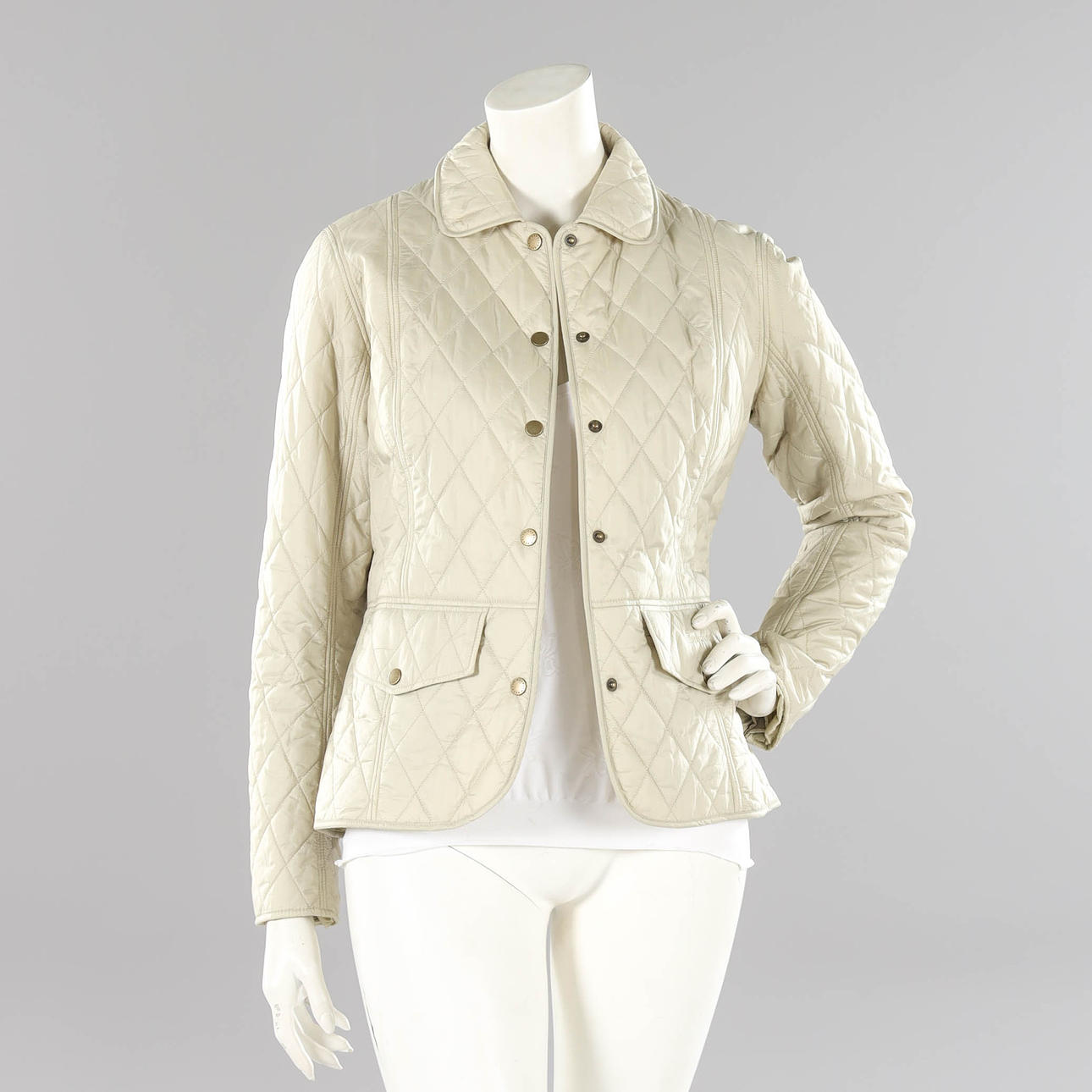 BARBOUR, LEICHTE JACKE, BEIGE, 2000er.