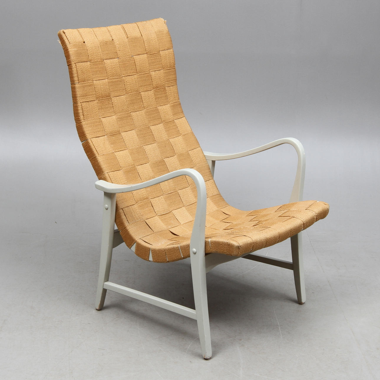 KARMFÅTÖLJ, böjträ, 1900-talets andra hälft.