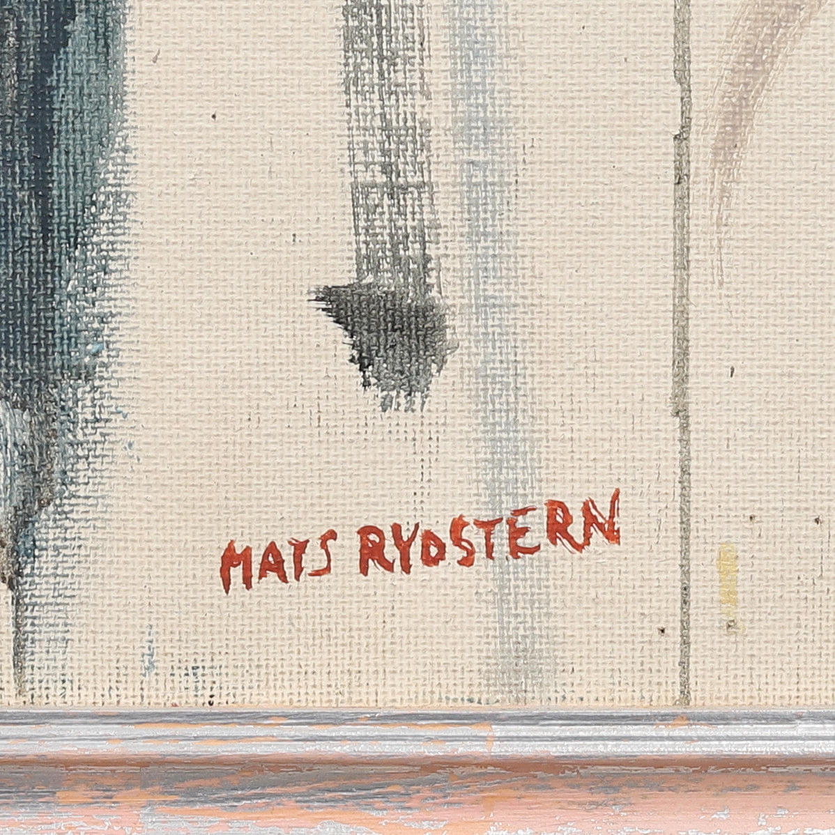 MATS RYDSTERN. Sittande man, olja på duk, signerad. Konst - Måleri ...