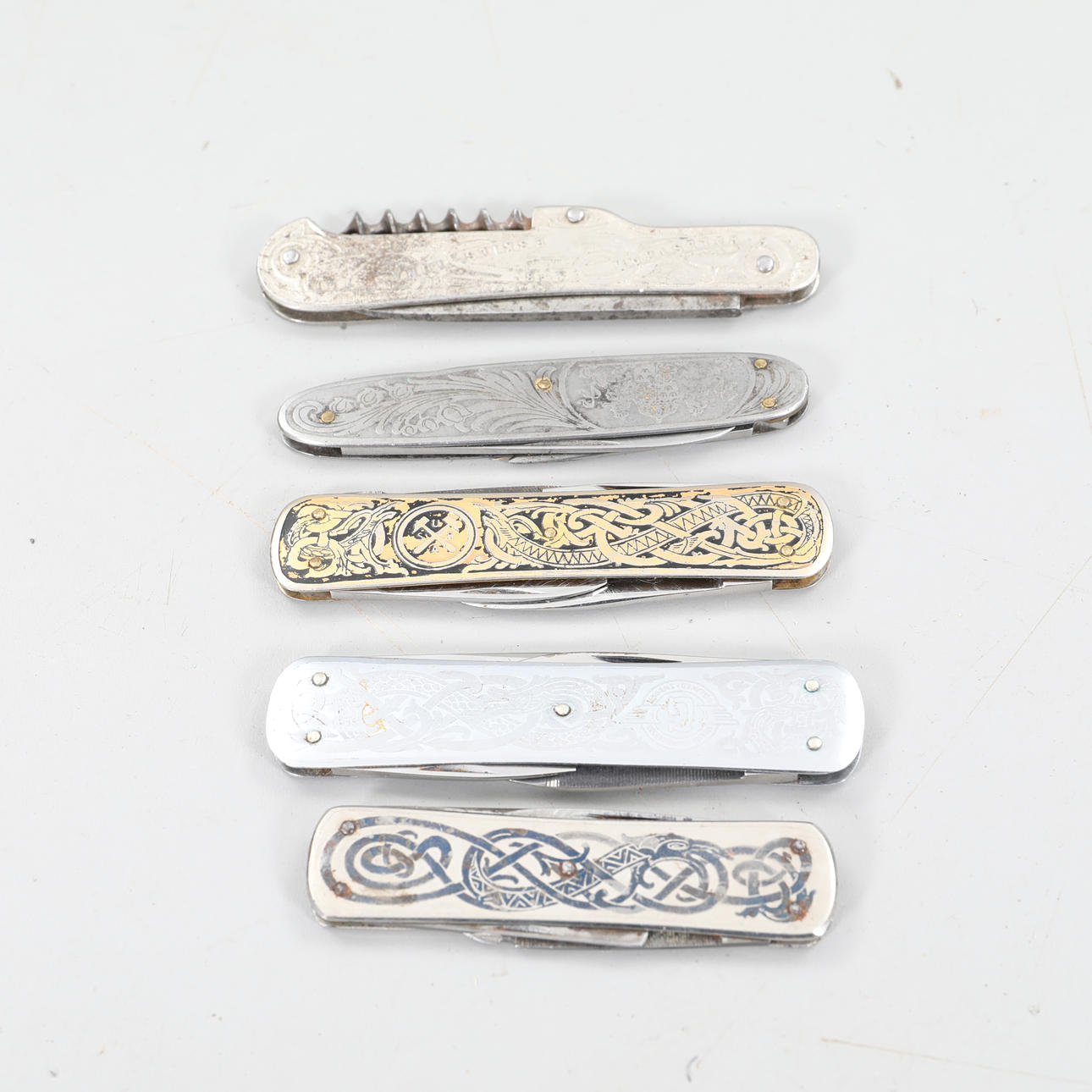 FÄLLKNIVAR, 5 st, Emil Olsson, Eskilstuna.