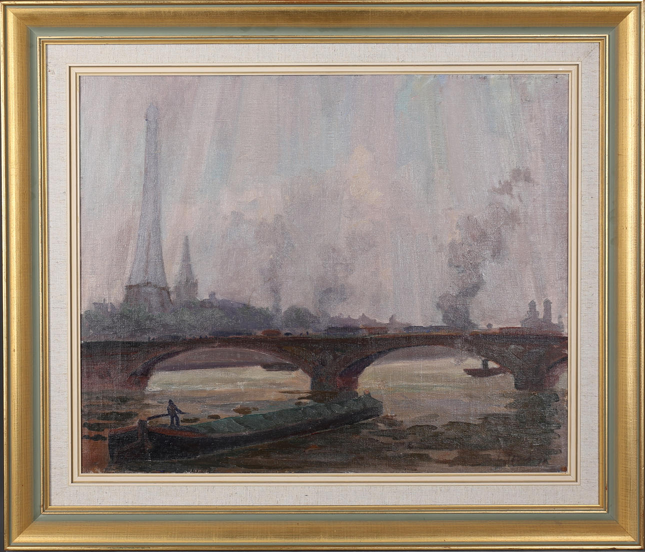 ERNST ENGELBREKT THORS A-SON. Paris. Olja på duk, signerad E. Thors samt daterad sept -31 a tergo.