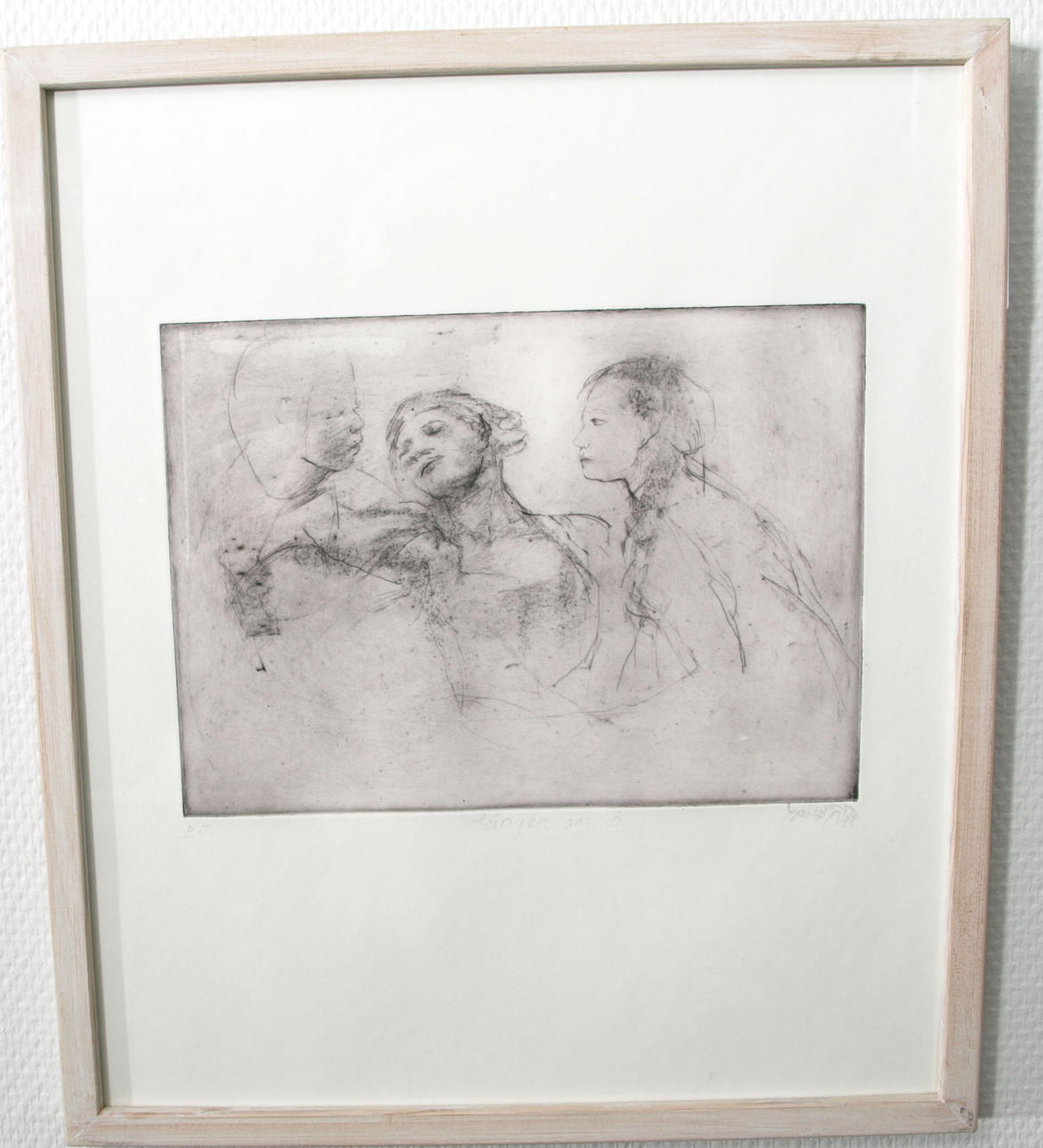 MARIA BJÖRKLUND. Etsning, signerad.