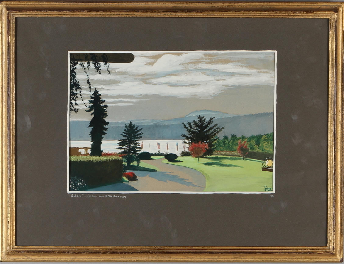 AL BERGSTRÖM. "Soldis", blandteknik.