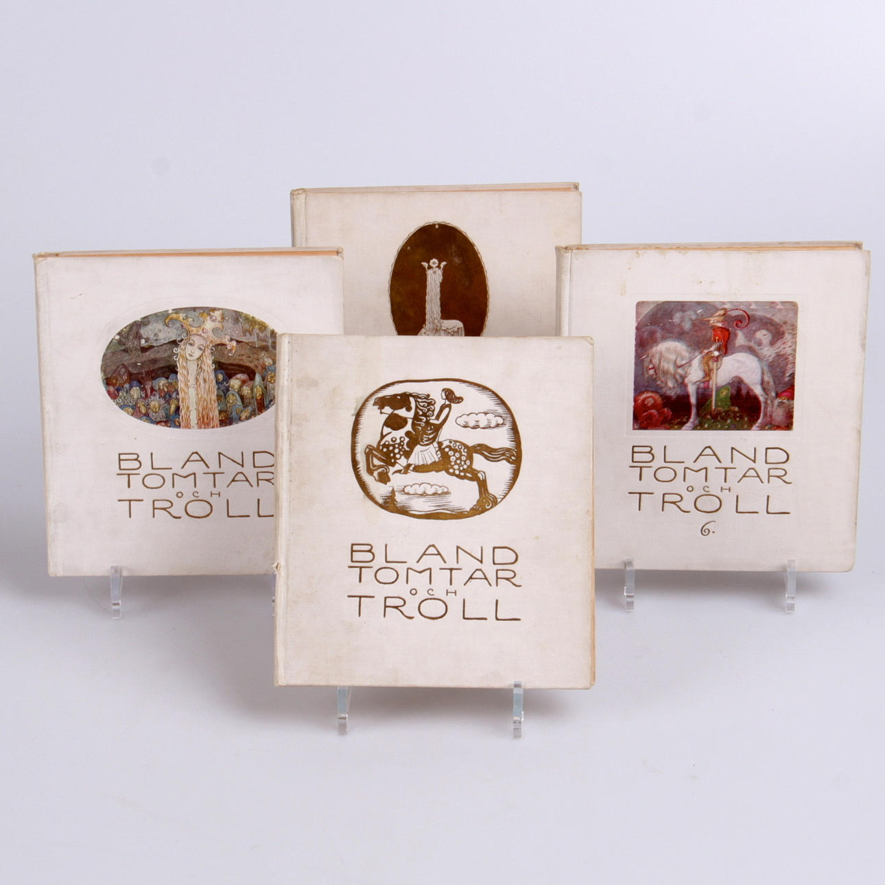 BÖCKER, 4 st. Bland tomtar och troll, John Bauer, 1912-1915.