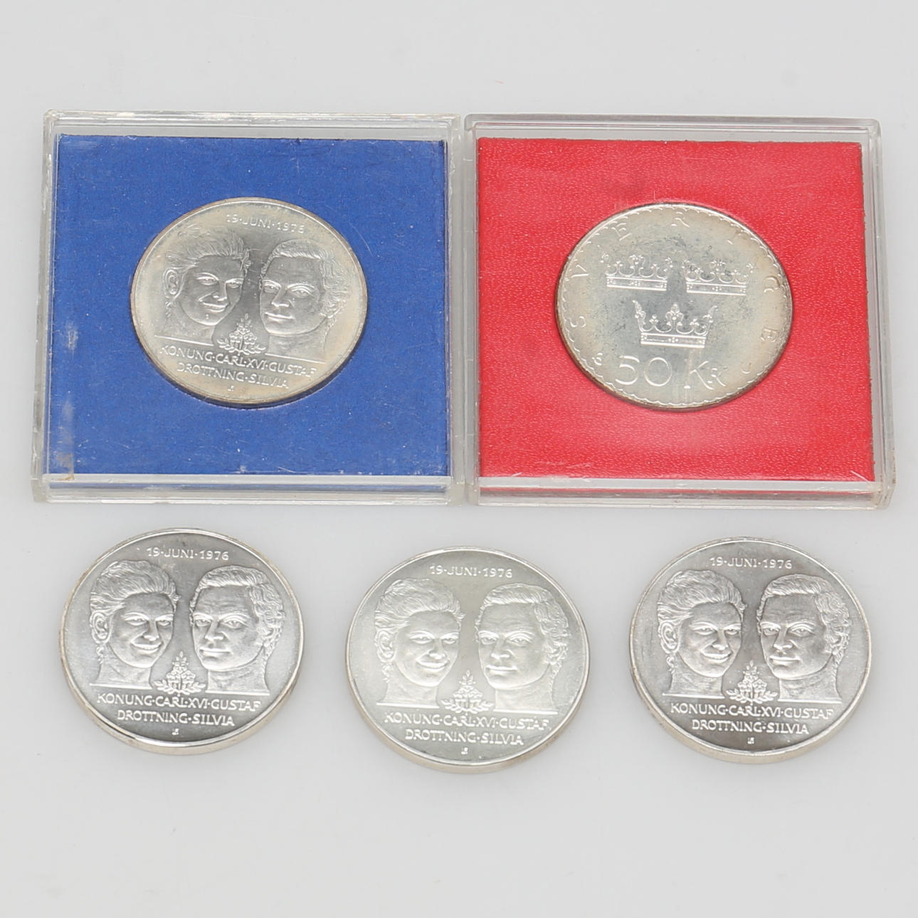PARTI MYNT. Jubileum. Silver. 50 kronor. Sverige.