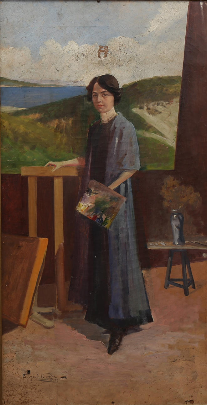 JOSEP BERGA I BOADA. portræt af en maler.