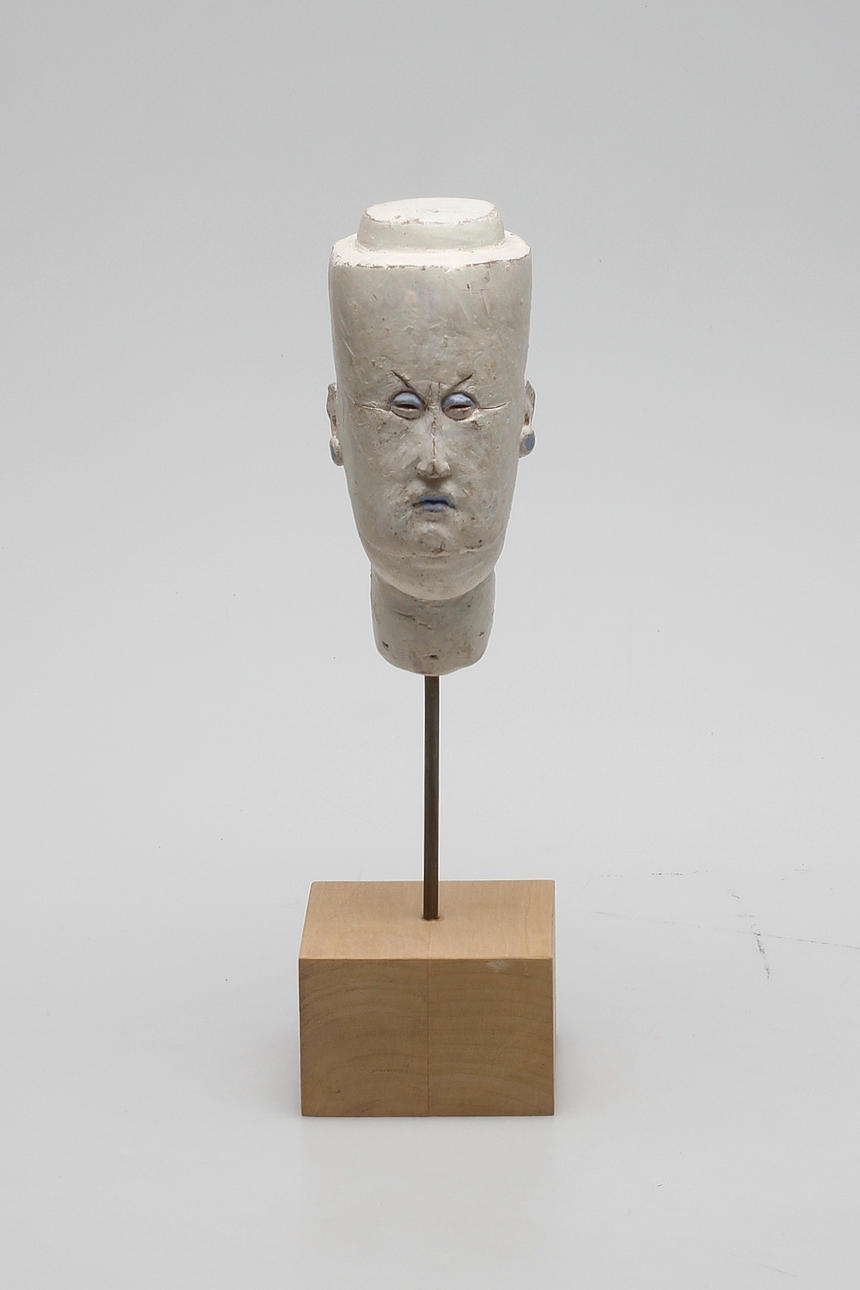 SAM WESTERHOLM. "Blåsminkad". Skulptur, signerad.