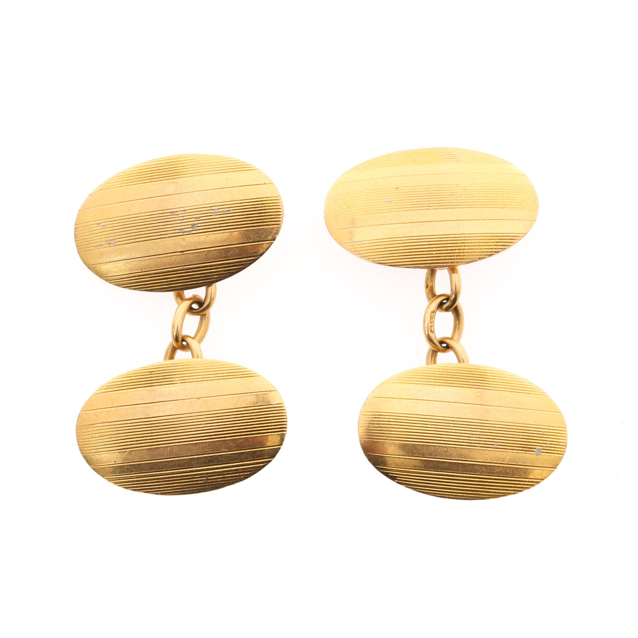 EIN PAAR MANSCHETTENKNÖPFE AUS 18-KT-GOLD.