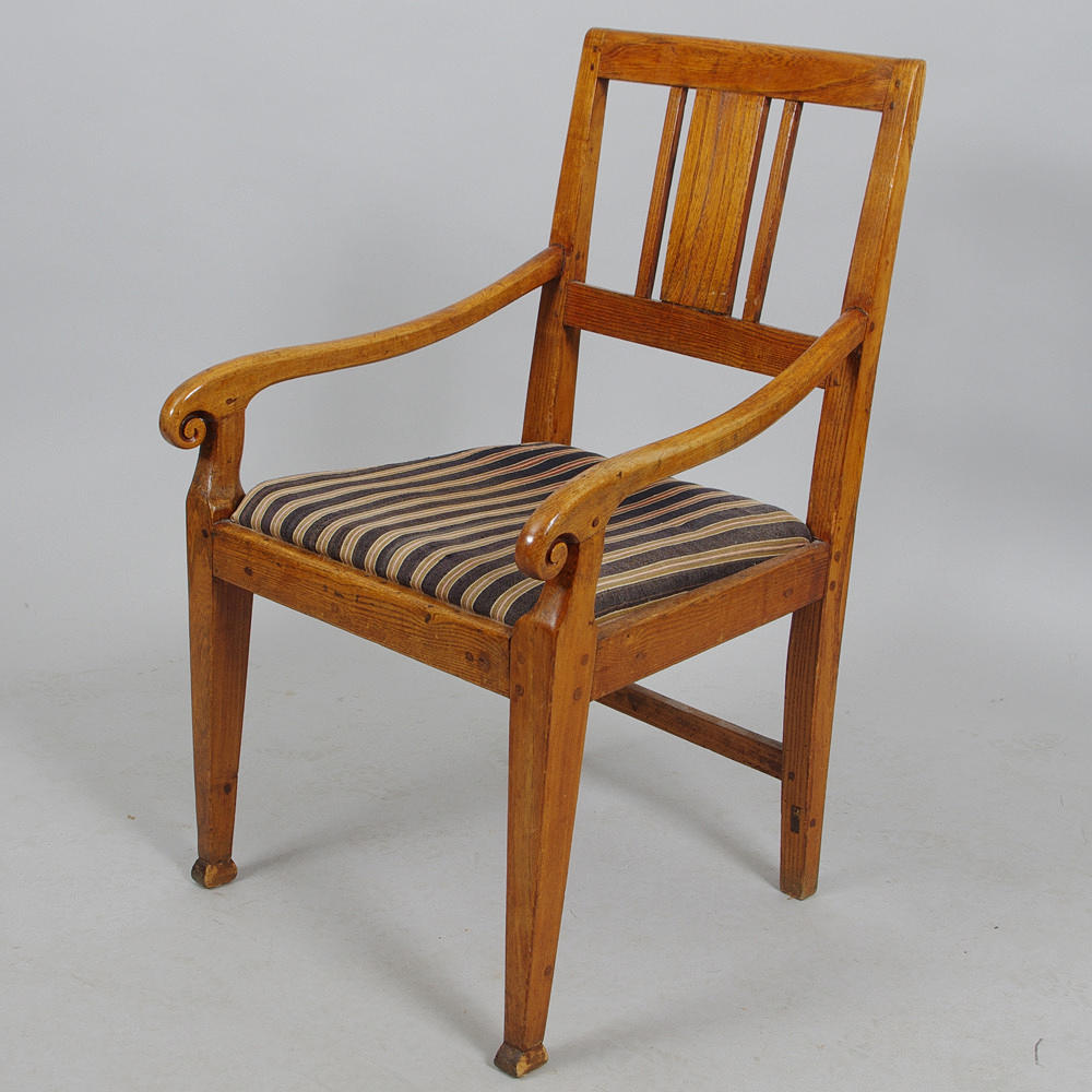 KARMSTOL, ek, sekelskiftet 1800/1900, empirestil.