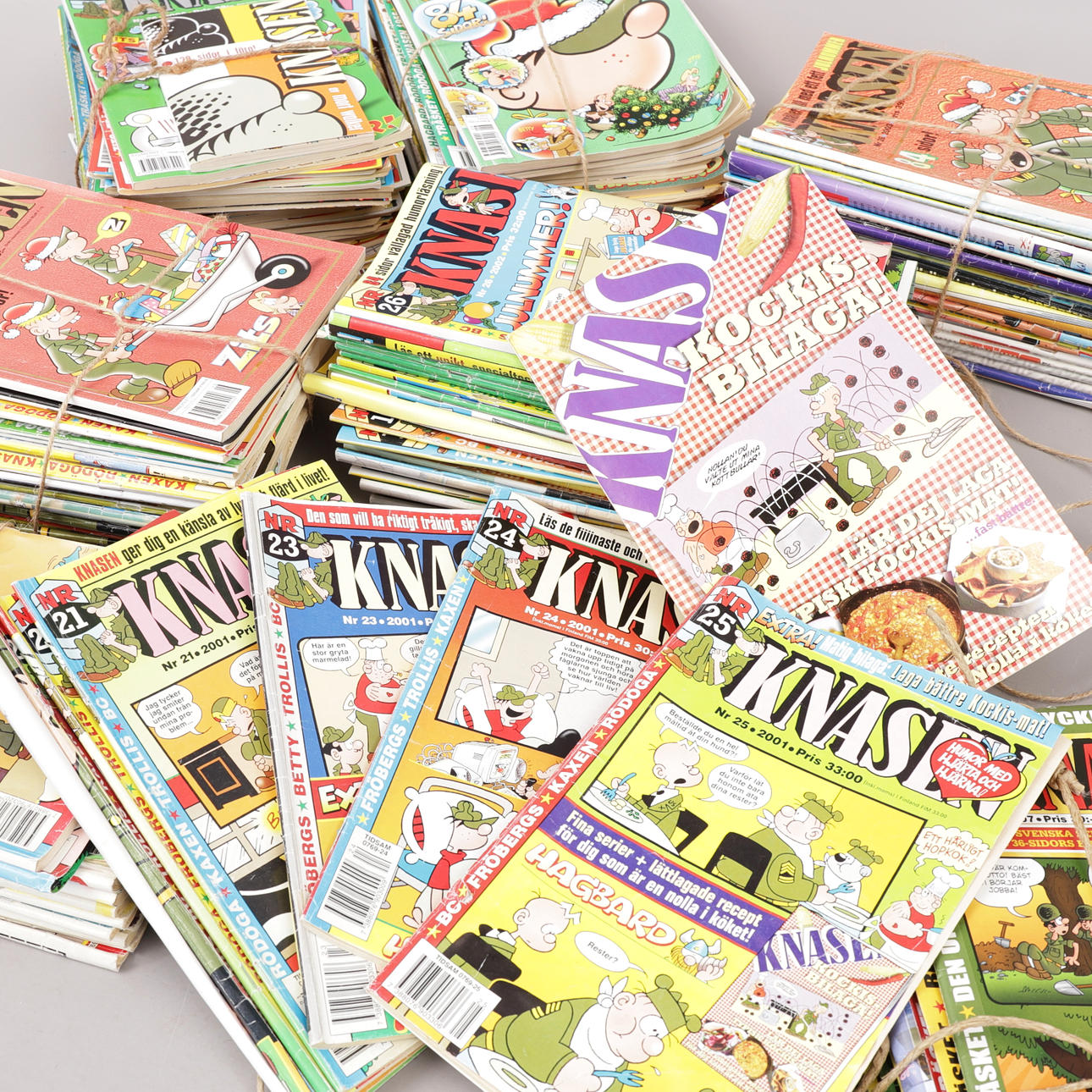 KNASEN, ca 150 st, serietidning, 1985-2007.