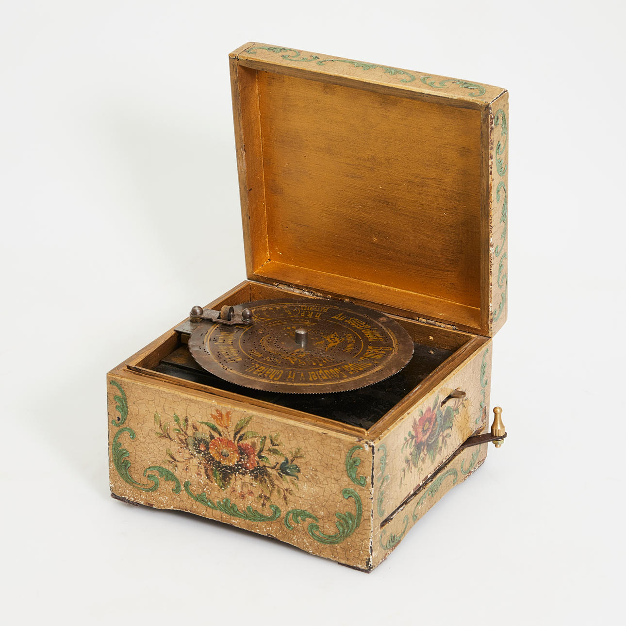 Spieluhr / Spieldose, Holz, um 1930.